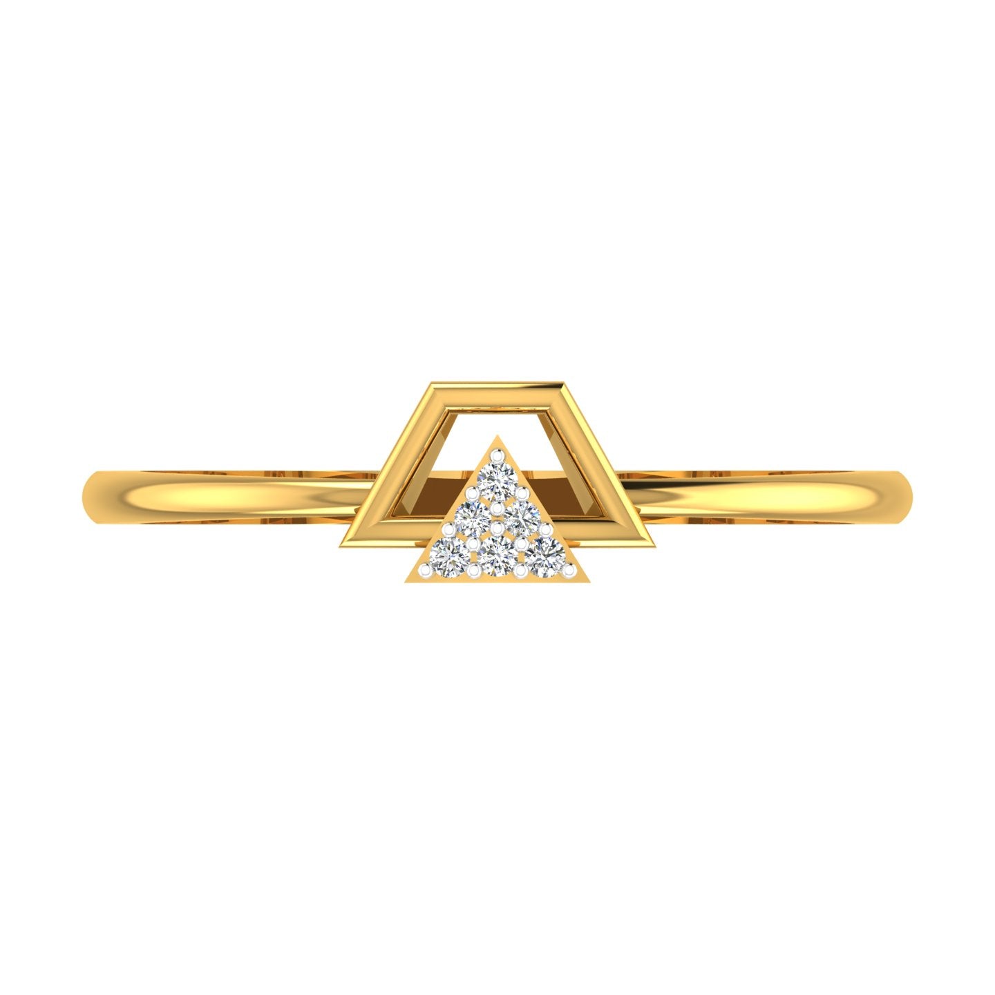 Diamond Triangle Ring