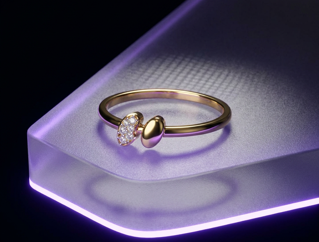 Dual Oval Bypass Diamond Ring