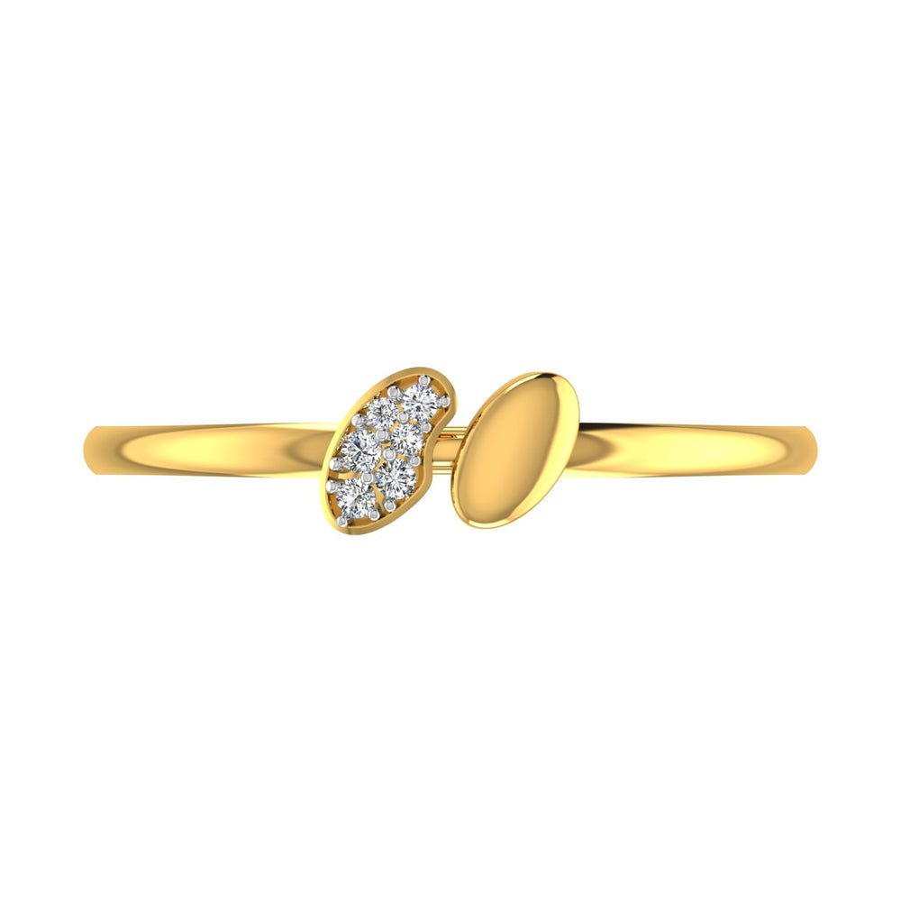 Dual Oval Bypass Diamond Ring