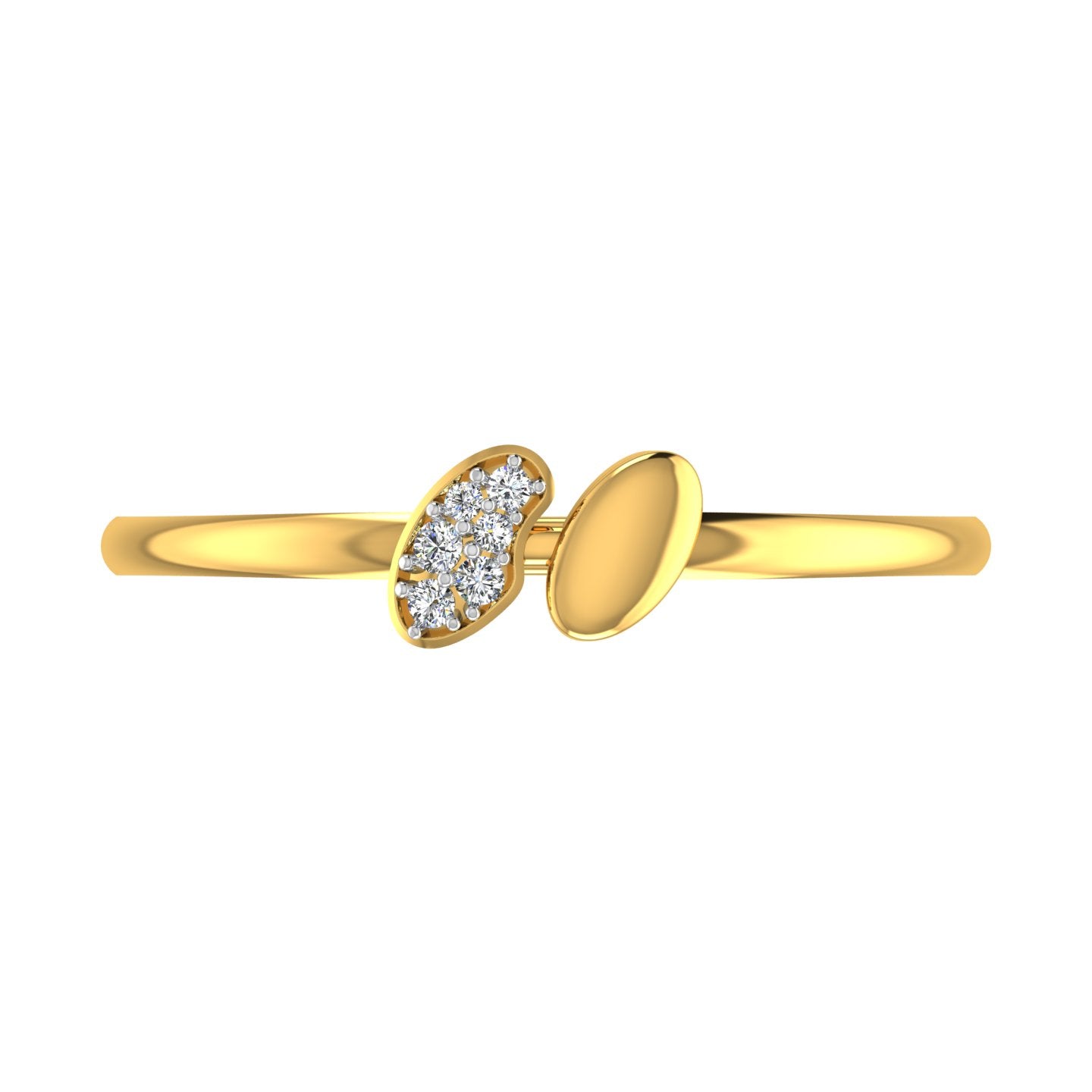 Dual Oval Bypass Diamond Ring