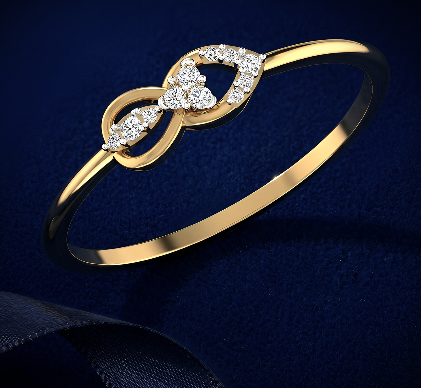 Infinity Blossom Diamond Ring