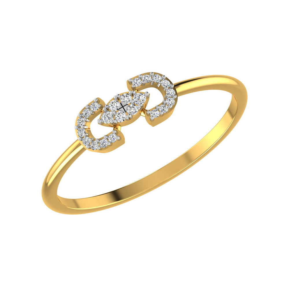 Marquise Infinity Link Diamond Ring
