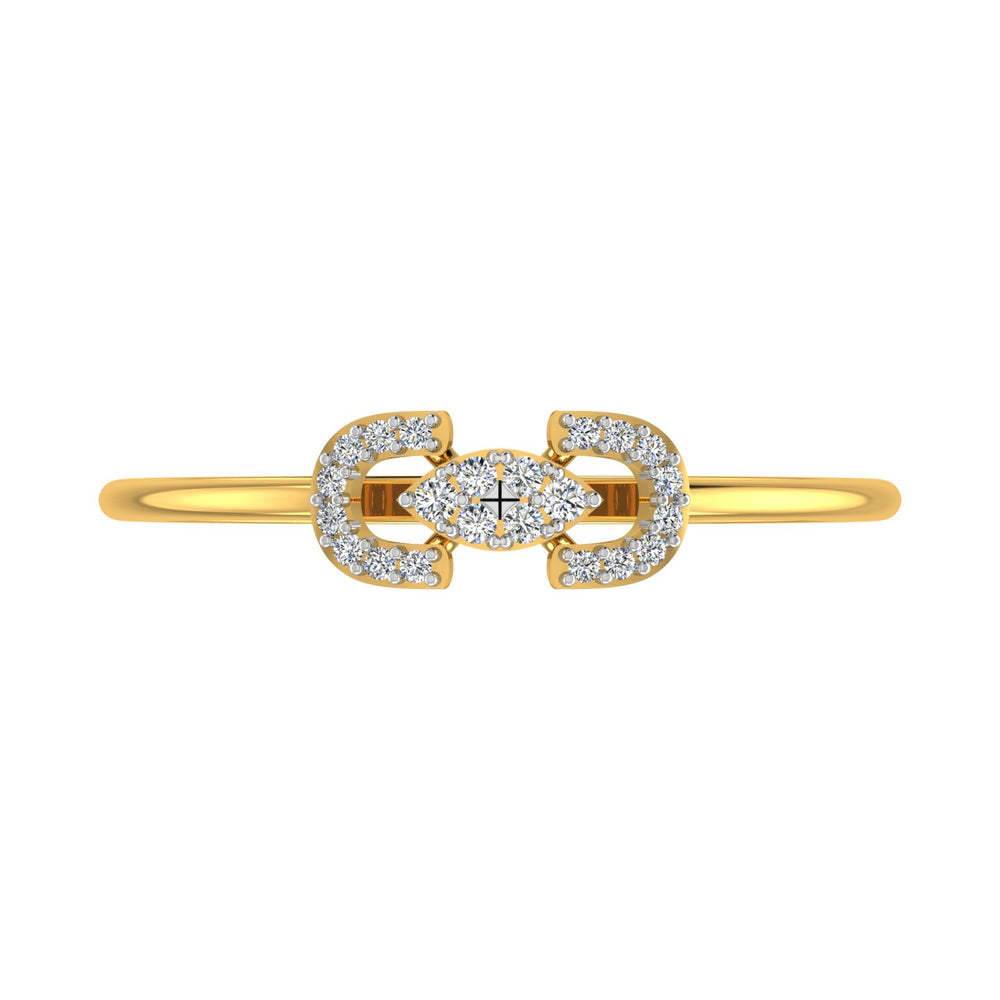 Marquise Infinity Link Diamond Ring