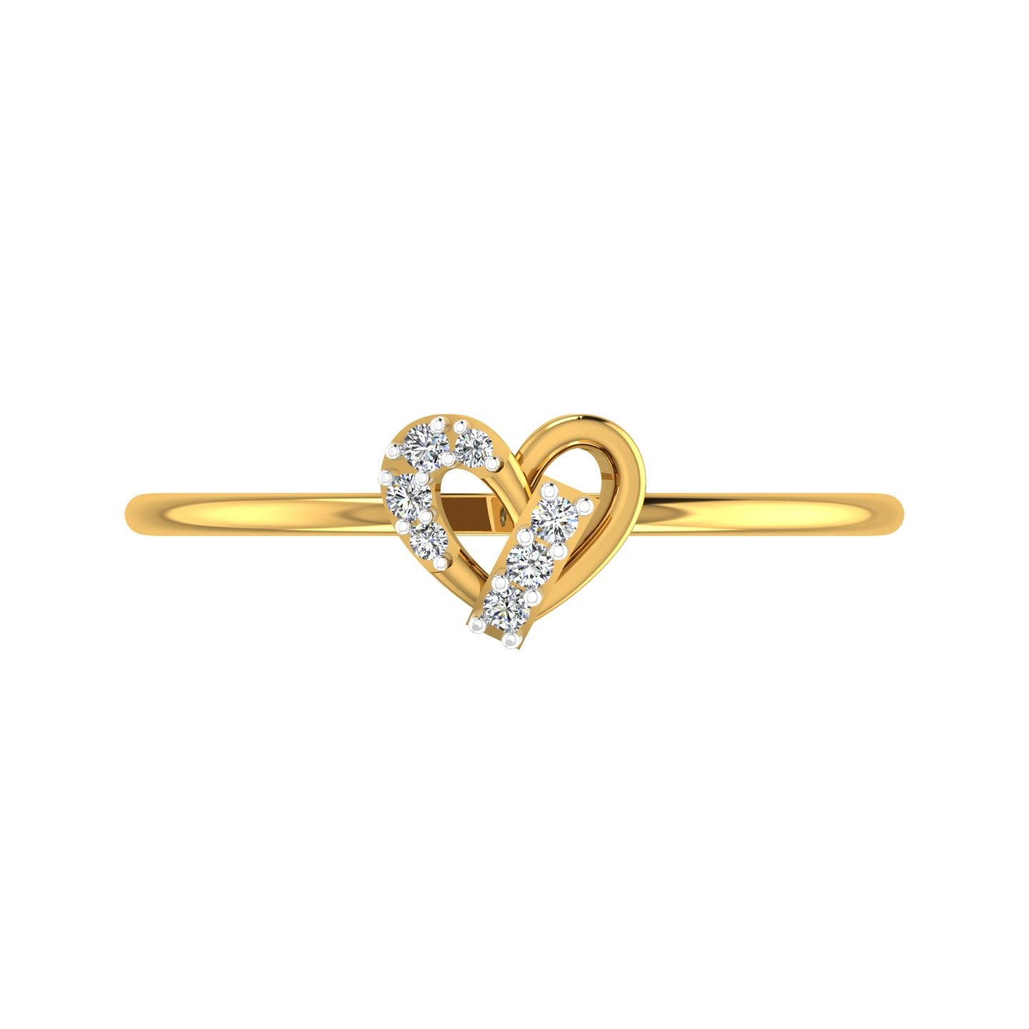 Linear Love Gold & Diamond Ring