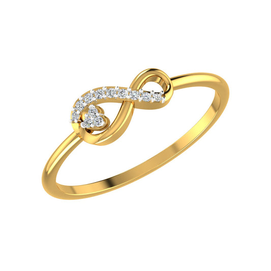Eternal Love Loop Gold & Diamond Ring