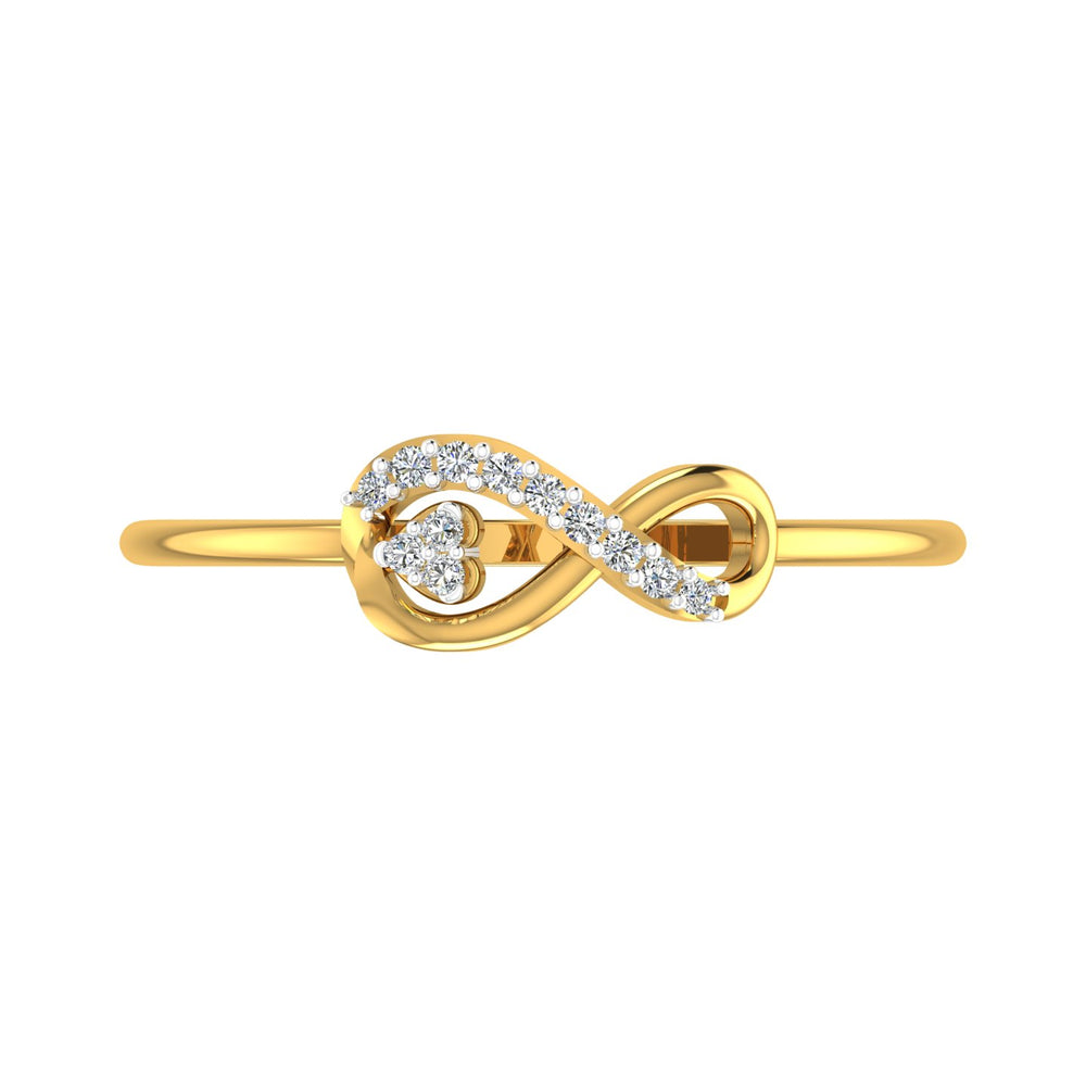 Eternal Love Loop Gold & Diamond Ring