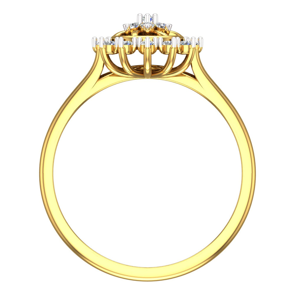 Royal Sunburst Diamond Ring
