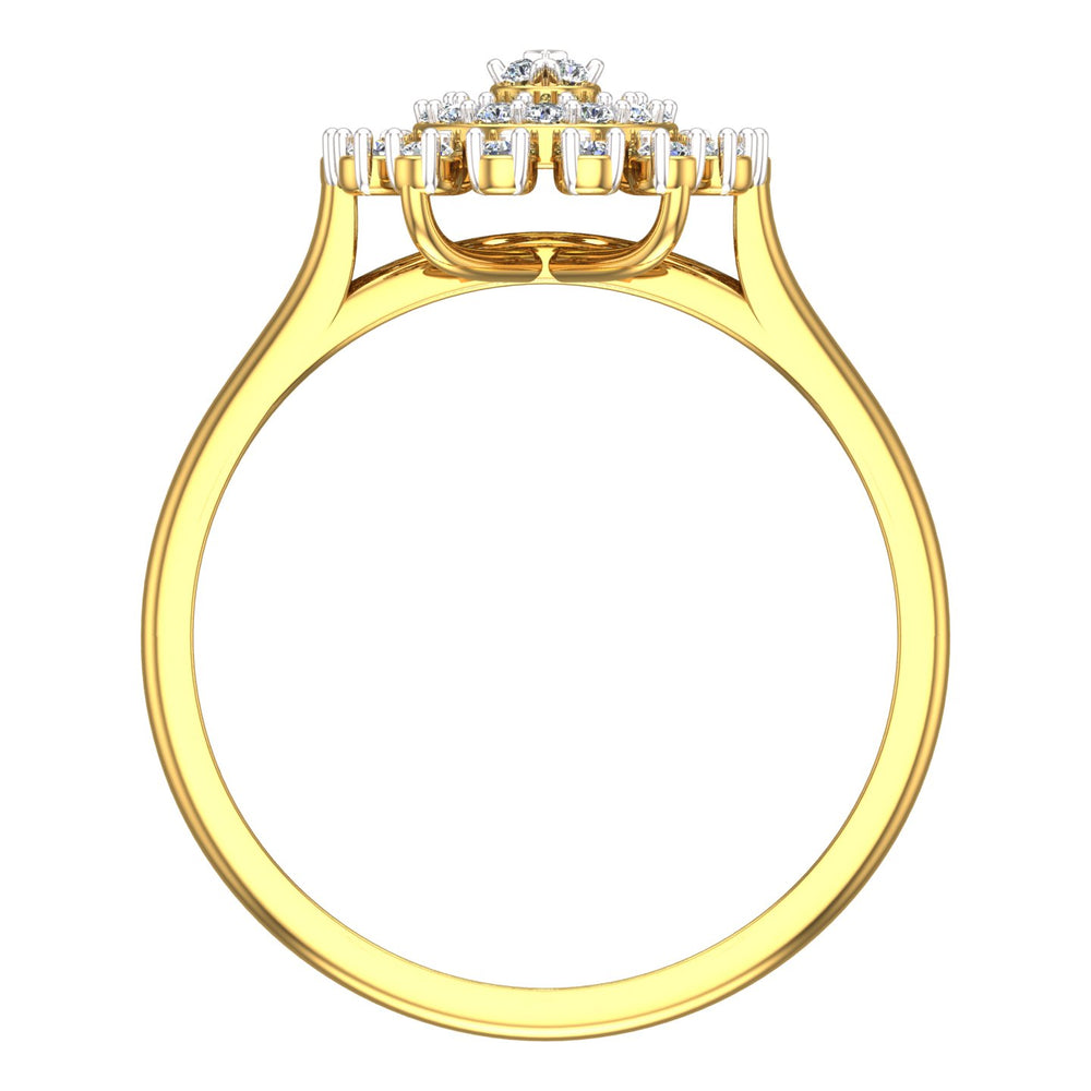 Royal Sun Halo Diamond Ring