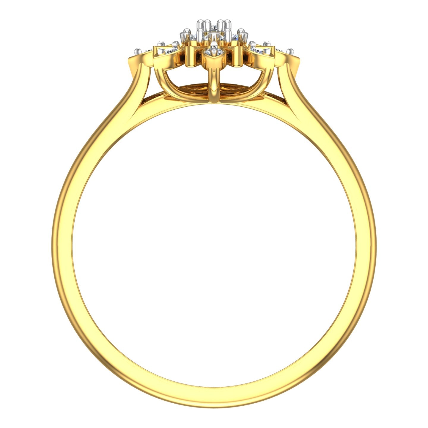 Golden Sunray Bloom Ring