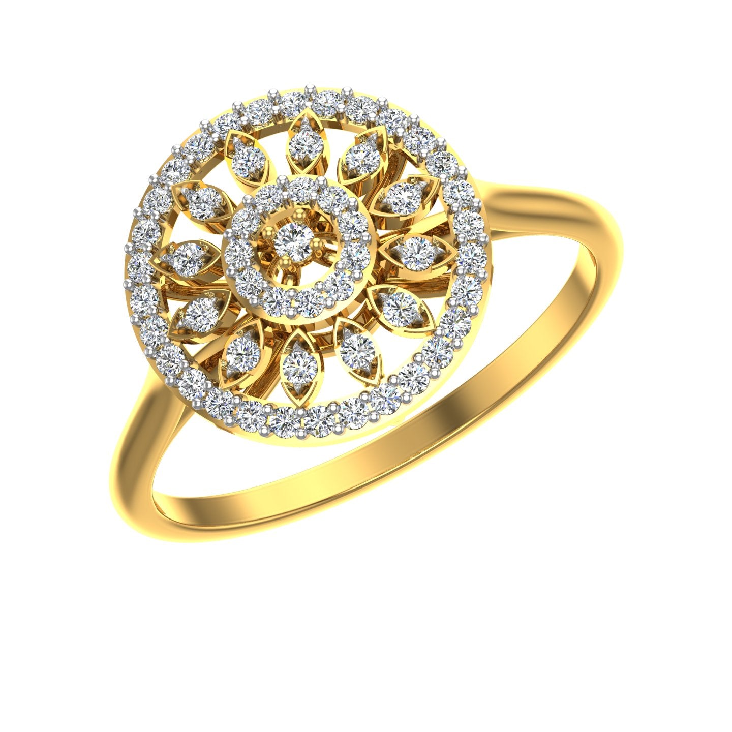 Royal Mandala Bloom Ring