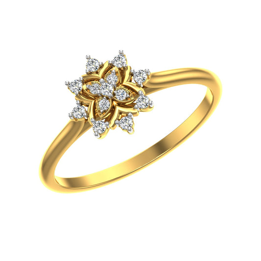 The Blossom Star" Diamond Ring