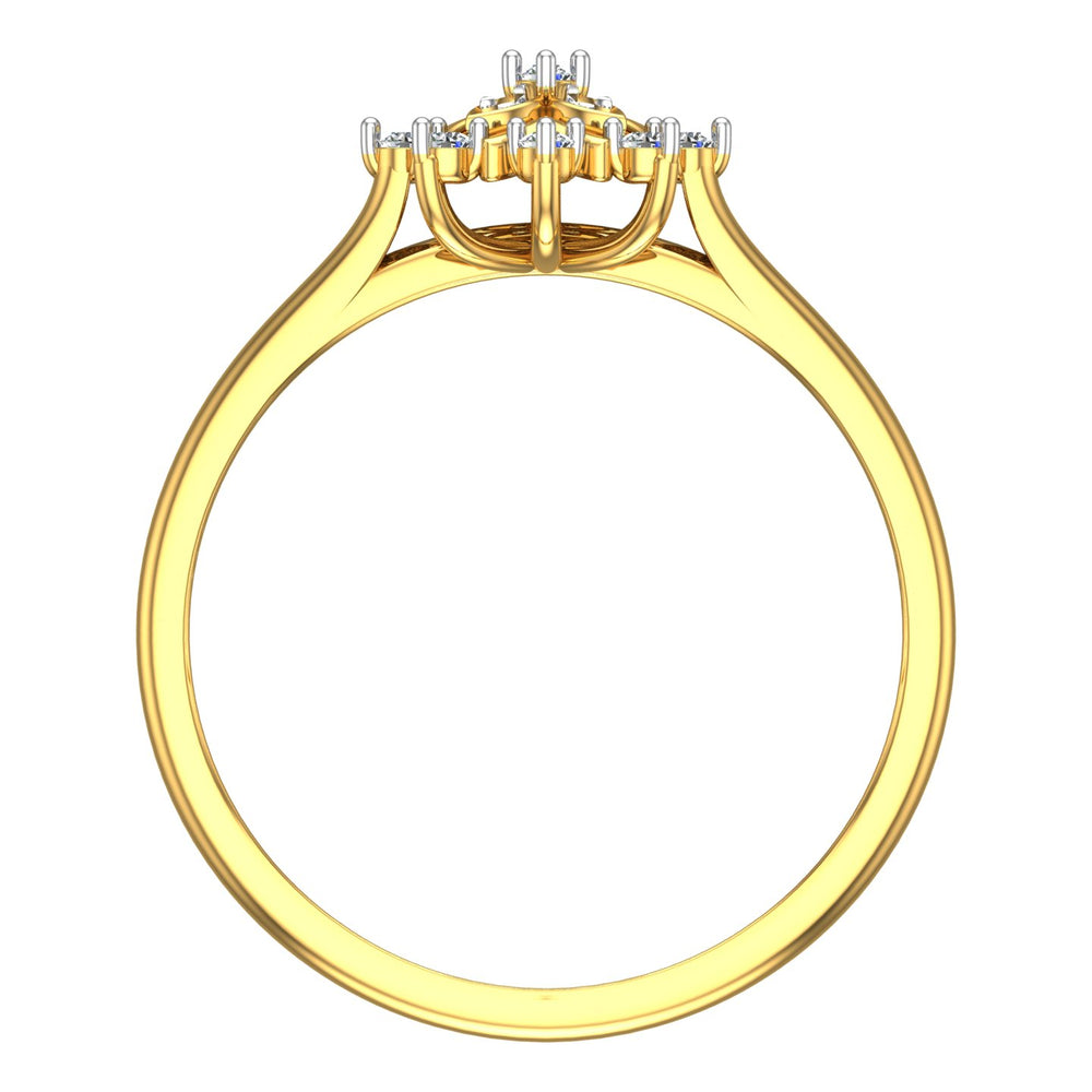 The Blossom Star" Diamond Ring