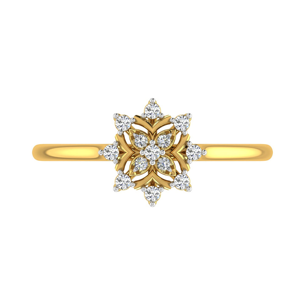 The Blossom Star" Diamond Ring