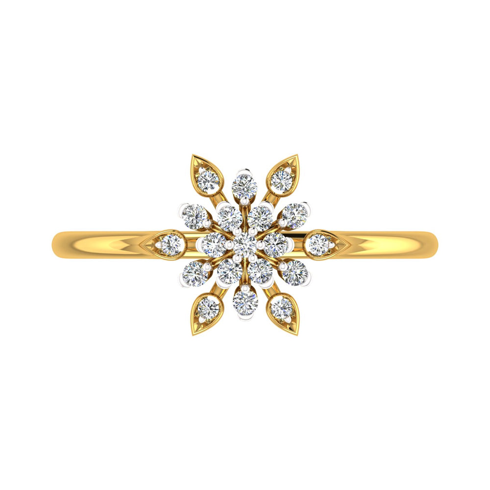 Marquise Starburst Cluster Diamond Ring