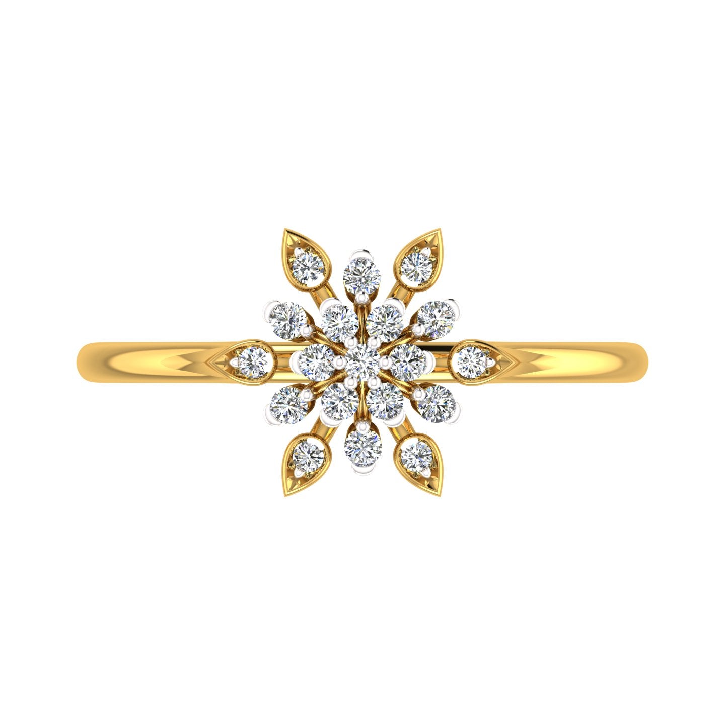 Marquise Starburst Cluster Diamond Ring