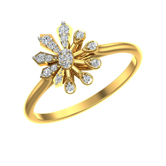 Asymmetric Starburst Cluster Diamond Ring