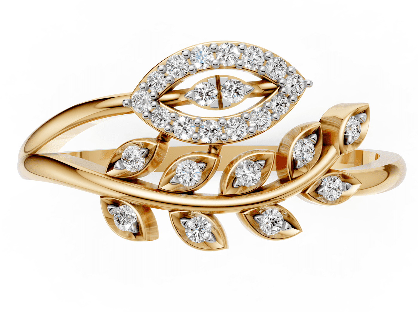Mystic Eye Vine Diamond Ring