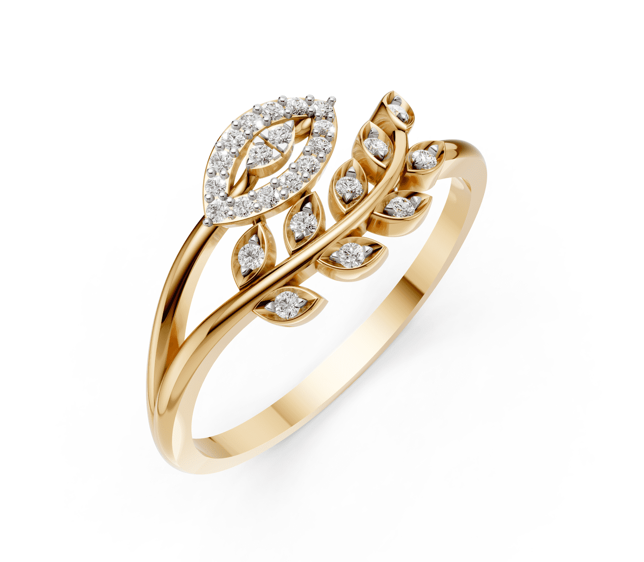 Mystic Eye Vine Diamond Ring