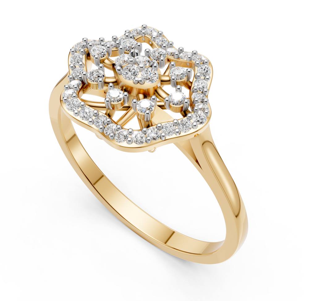 Royal Blossom Diamond Ring