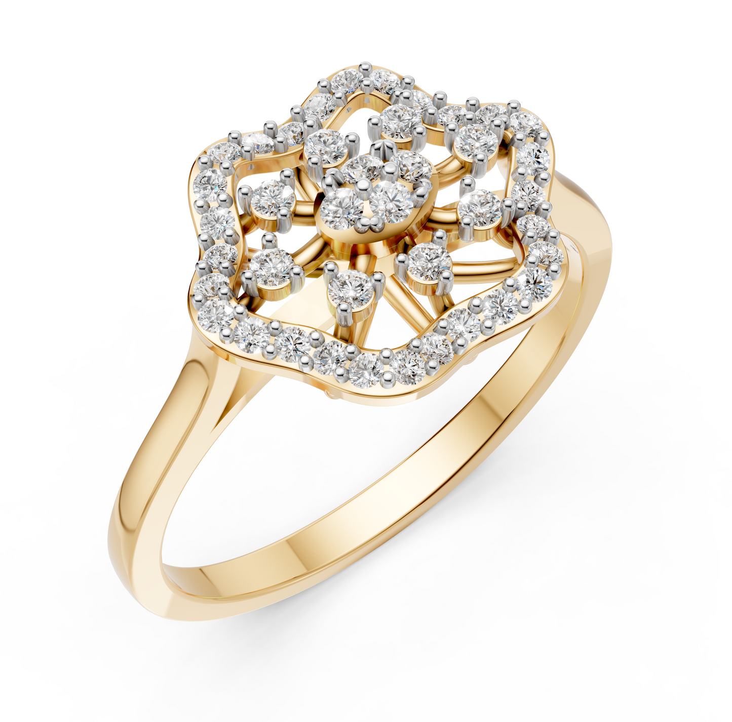 Royal Blossom Diamond Ring