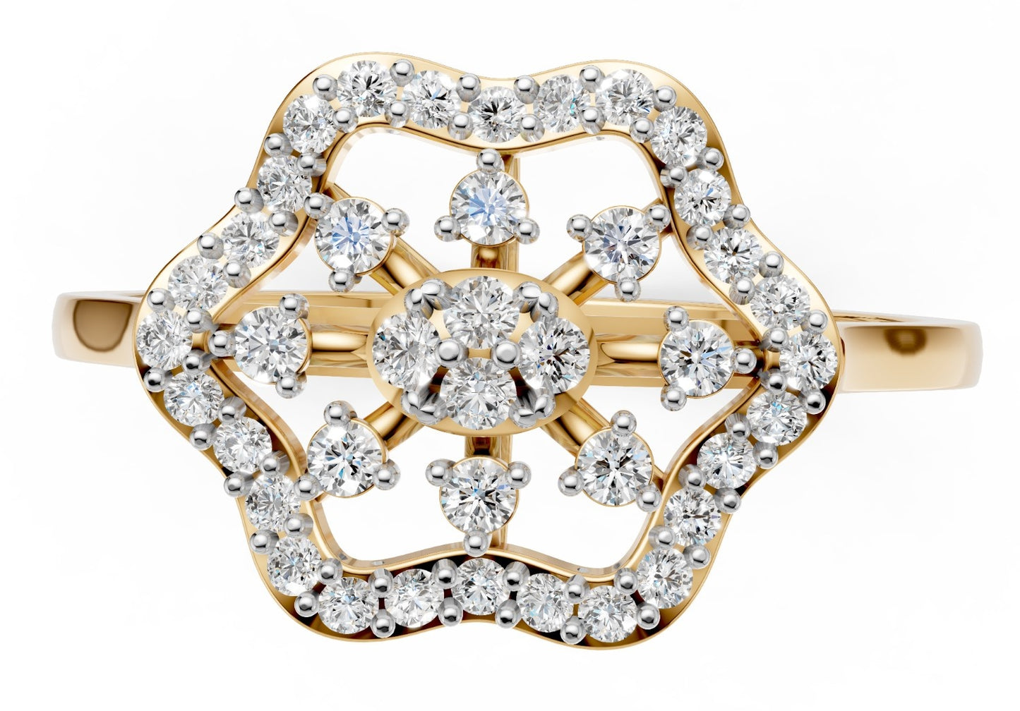 Royal Blossom Diamond Ring