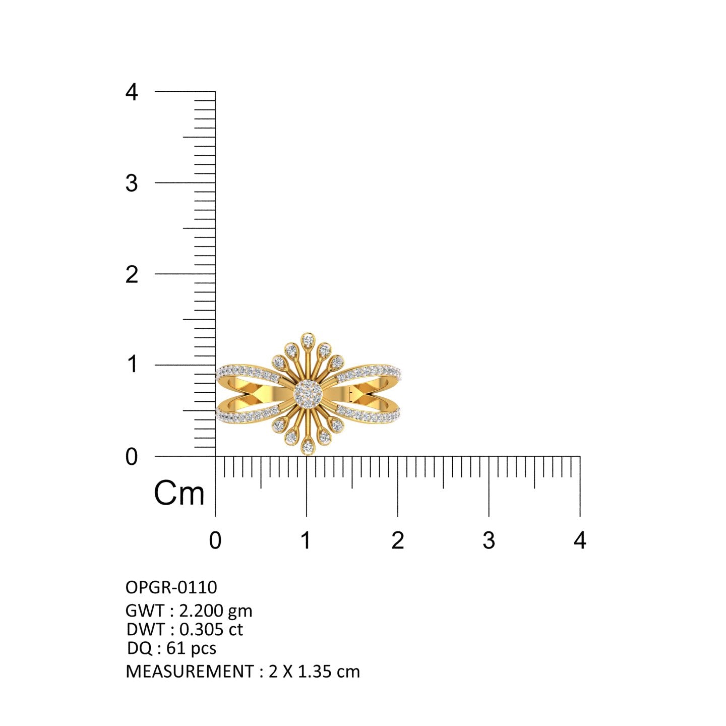 Radiant Sunburst Diamond Ring