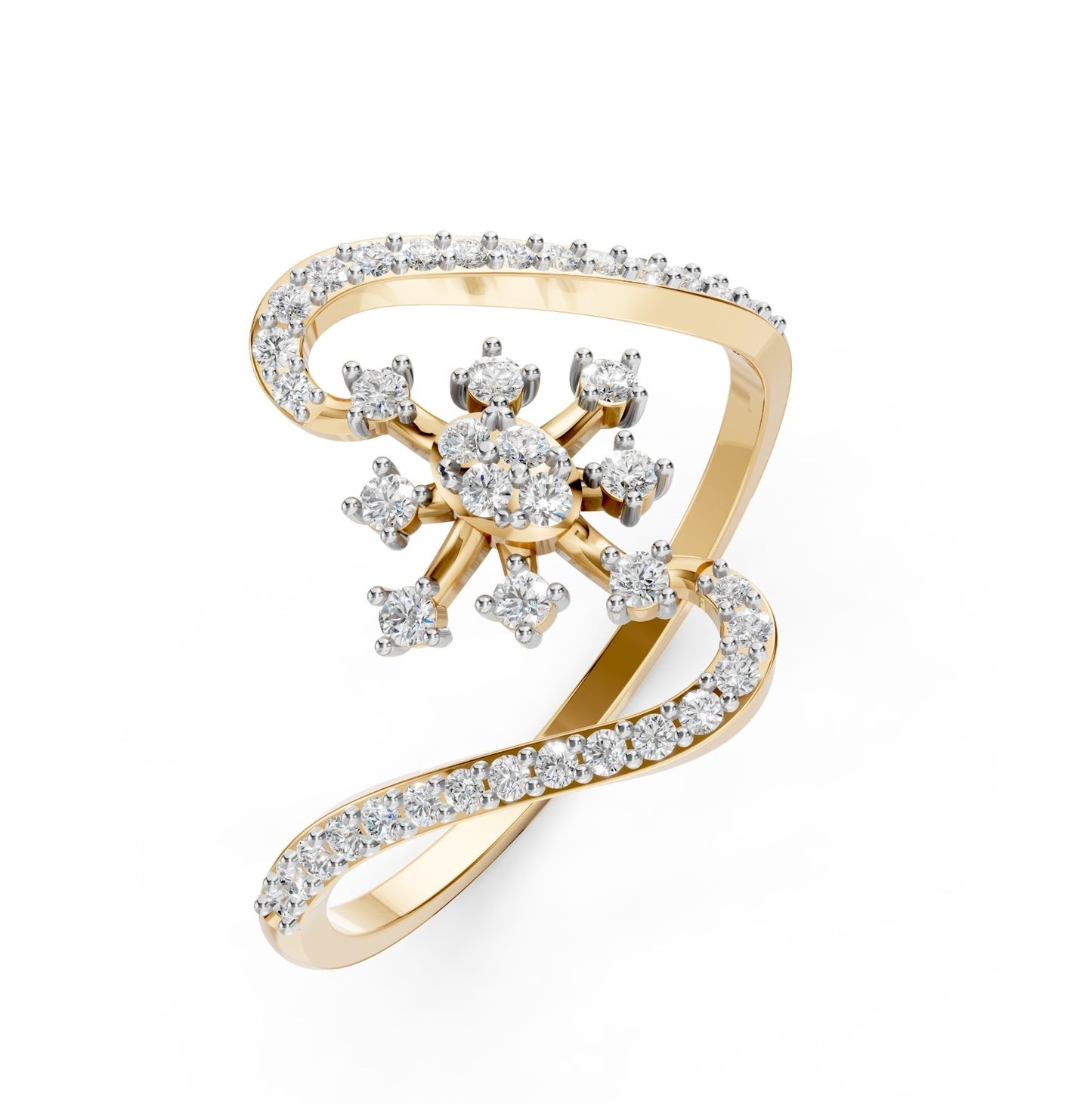 Blooming Heart Diamond Ring