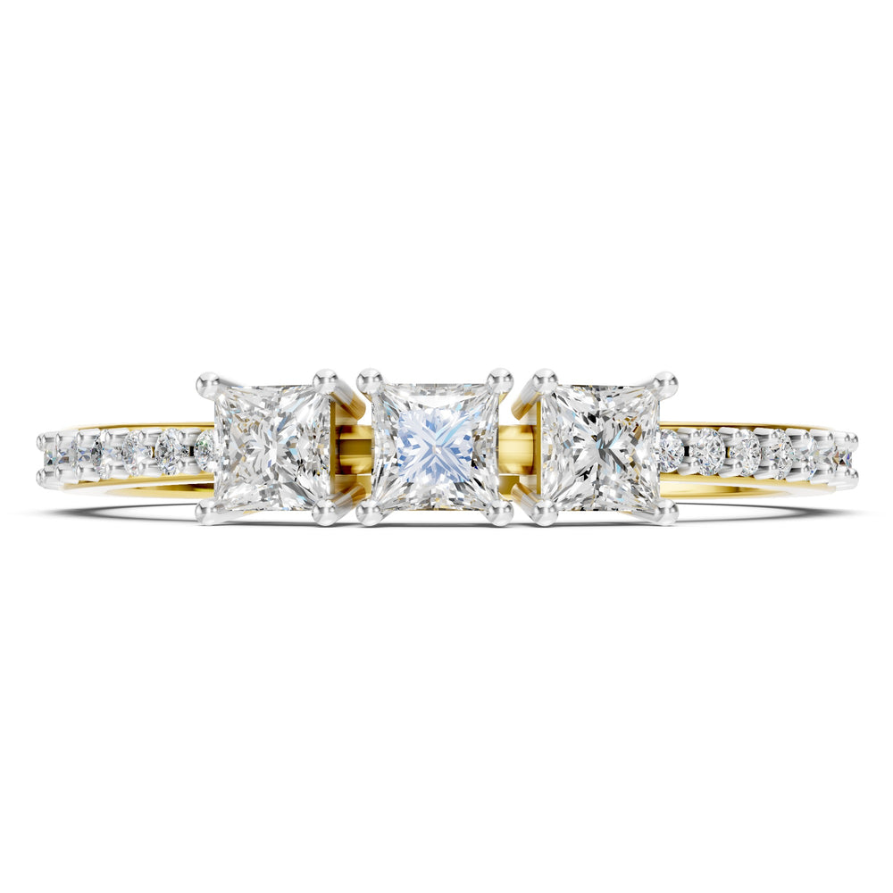 Trinity Princess Diamond Ring