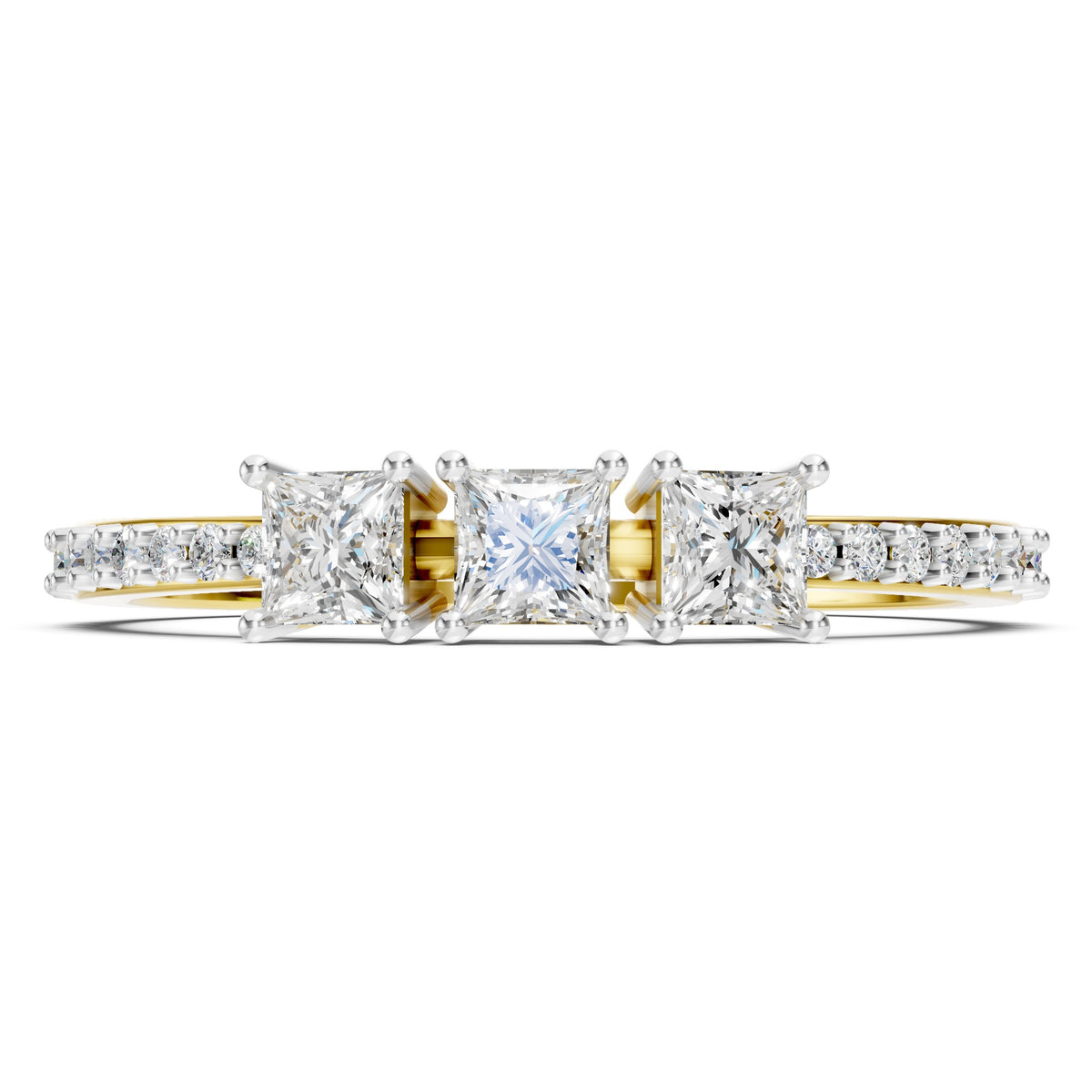 Trinity Princess Diamond Ring
