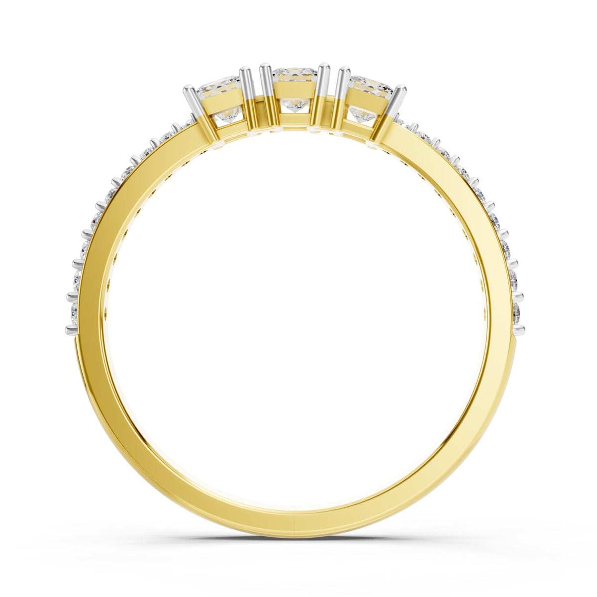 Trinity Princess Diamond Ring
