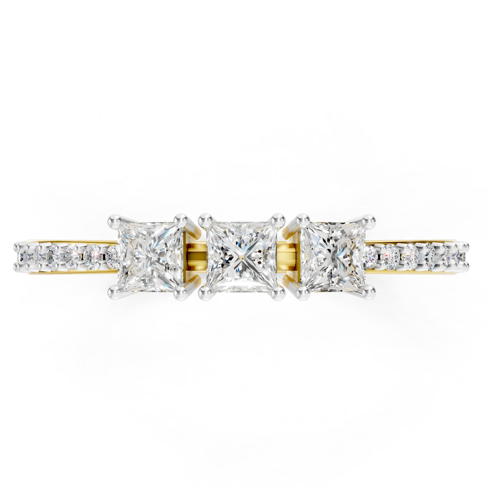 Trinity Princess Diamond Ring
