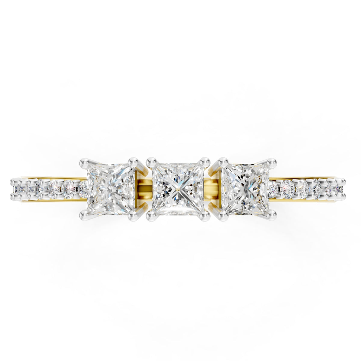 Trinity Princess Diamond Ring