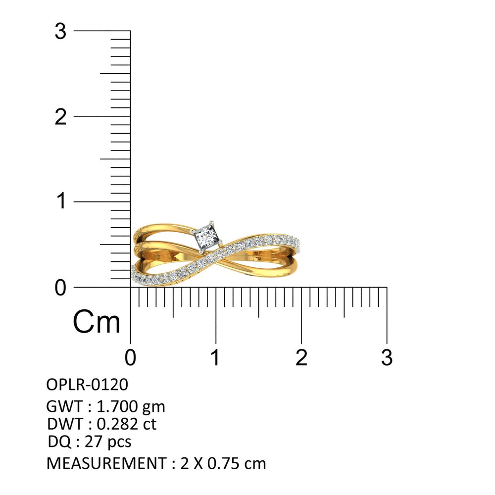 Infinity Princess Diamond Ring