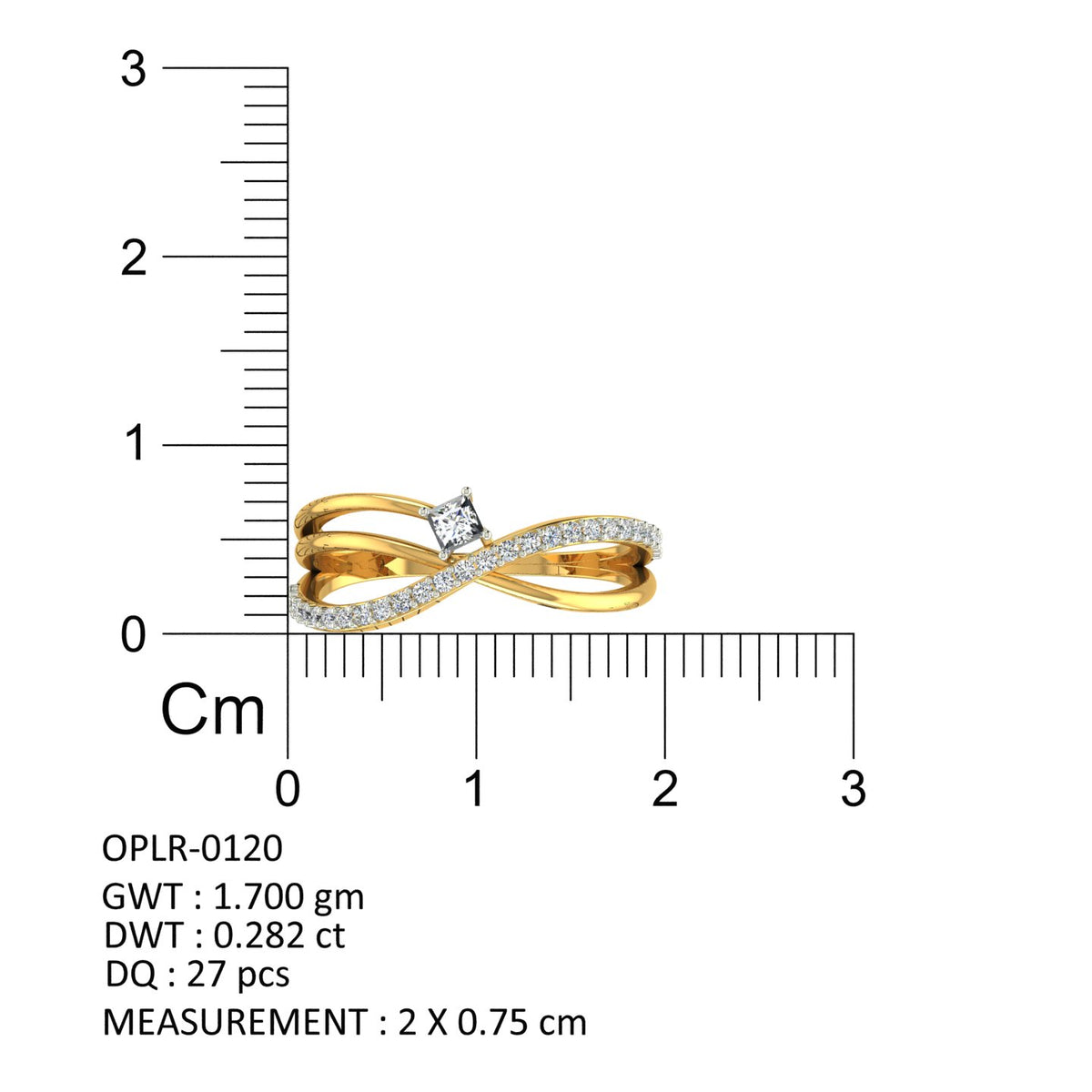 Infinity Princess Diamond Ring