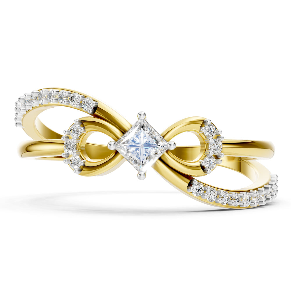 Eternal Loop Princess Diamond Ring