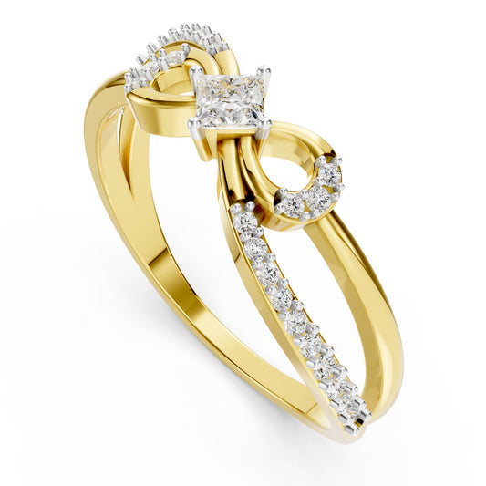 Eternal Loop Princess Diamond Ring