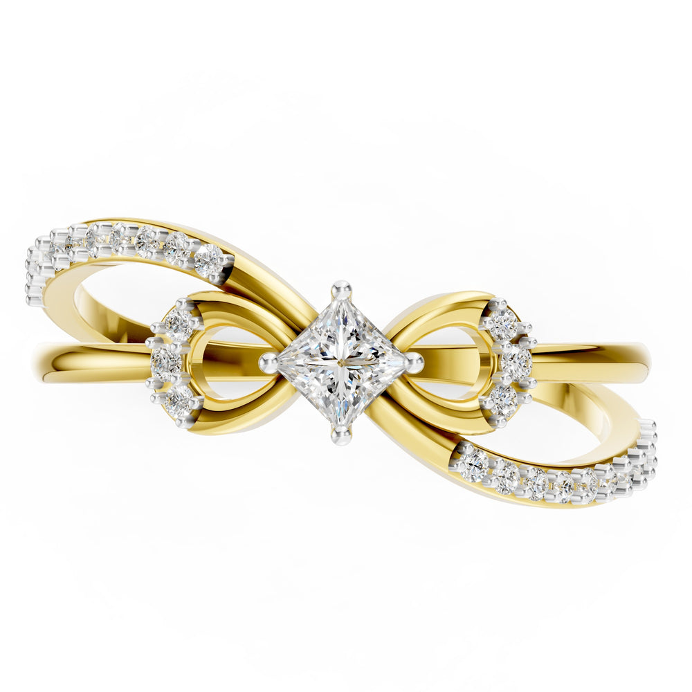 Eternal Loop Princess Diamond Ring