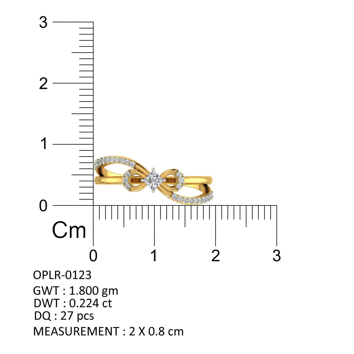 Eternal Loop Princess Diamond Ring