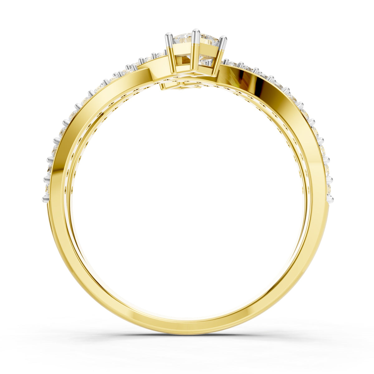 Celestial Twin Princess Diamond Ring