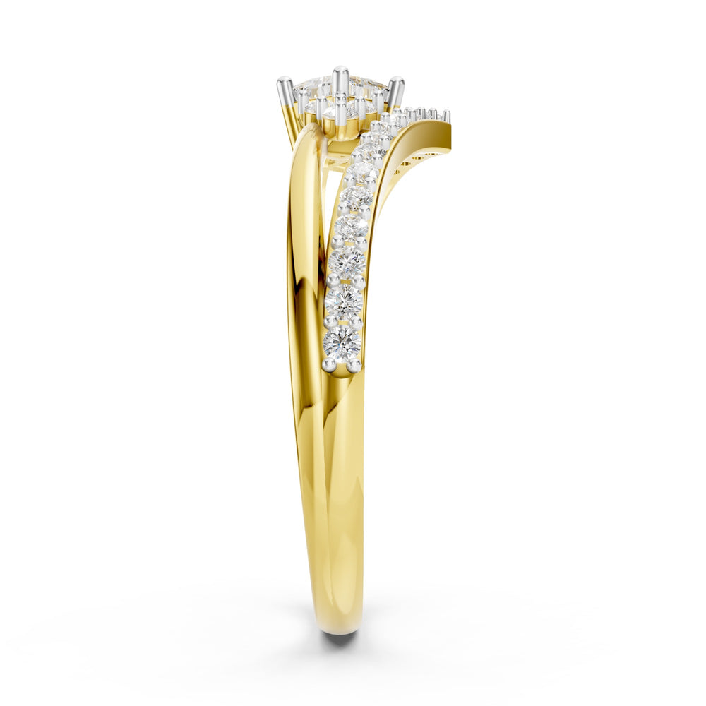 Crown V Princess Diamond Ring