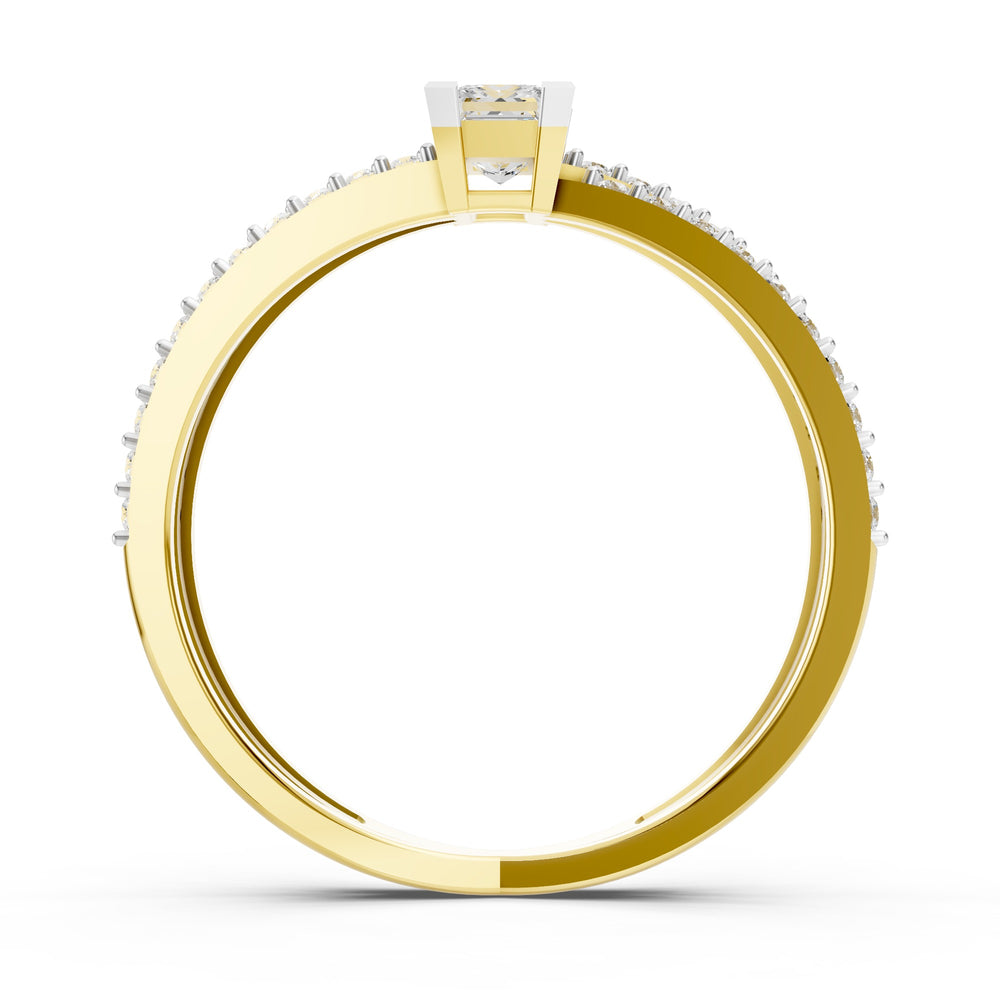 Royal Split Princess Diamond Ring