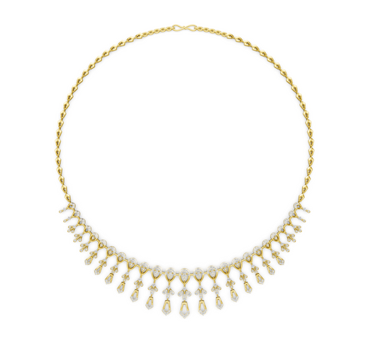 Regal Dewdrop Diamond Necklace