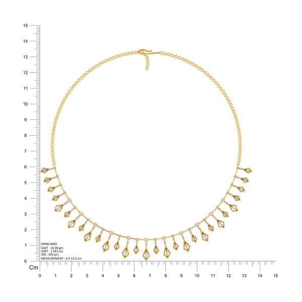 Celestial Diamond Fringe Necklace hover image