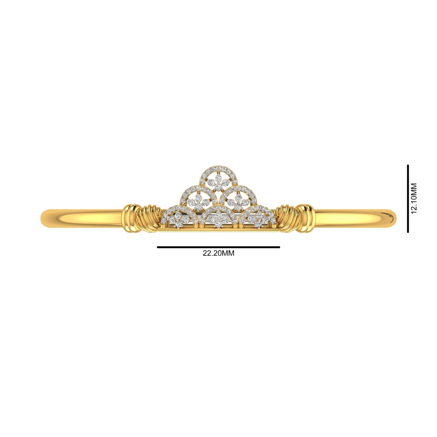 Royal Lace Diamond Kada