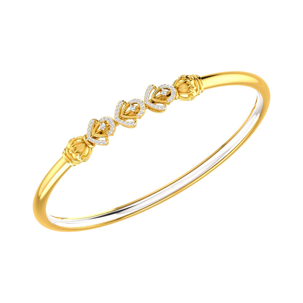 Trinity Heart Diamond Kada