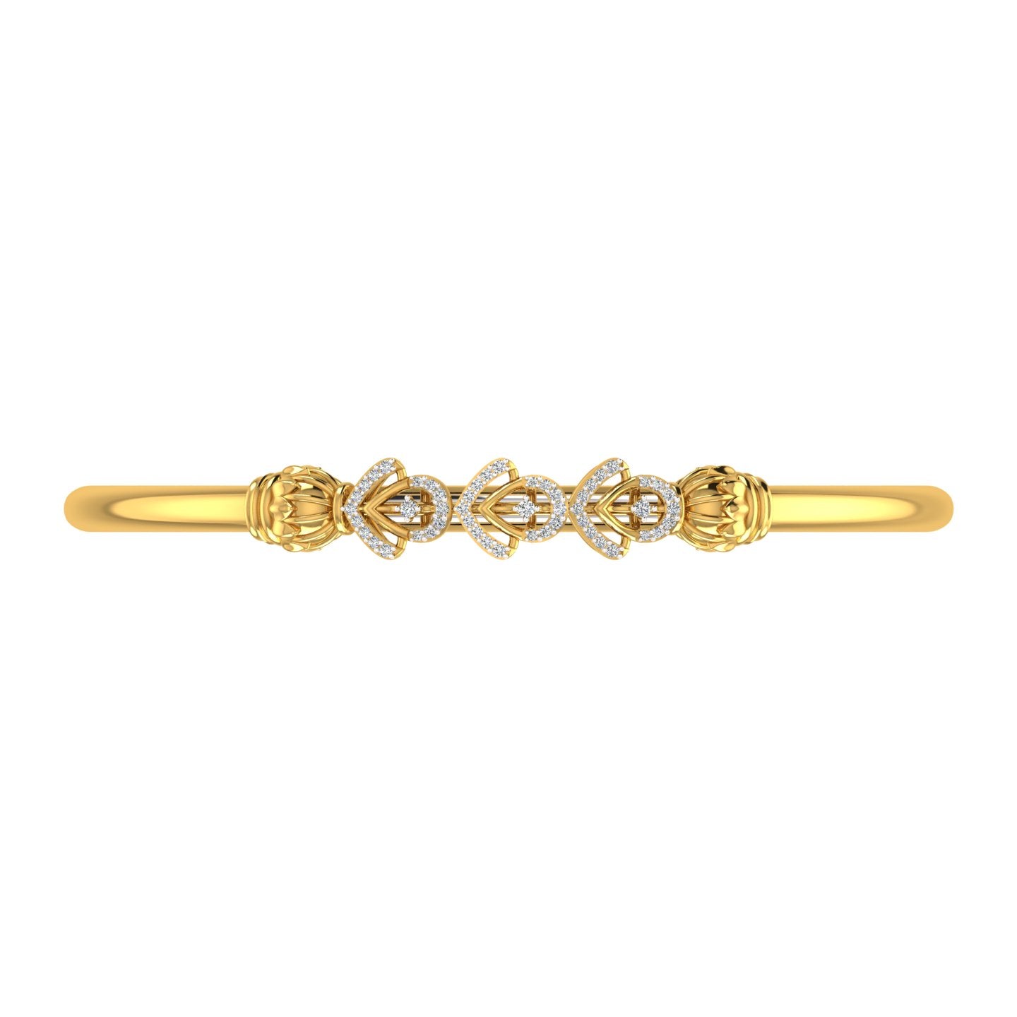 Trinity Heart Diamond Kada