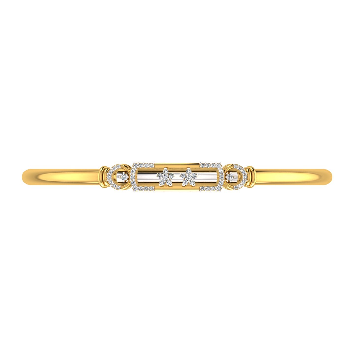 Twin Blossom Diamond Kada