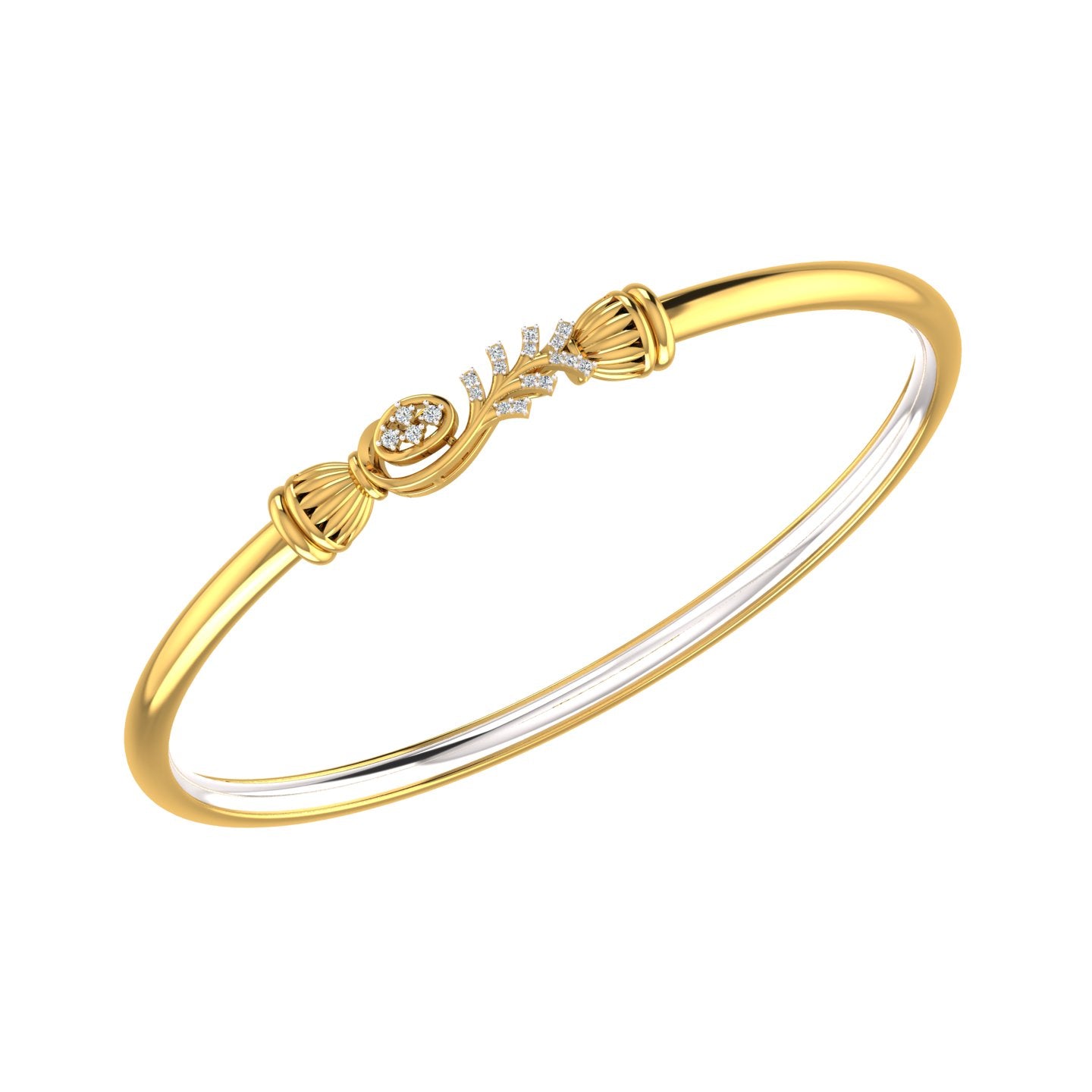 Floral Vine Diamond Kada