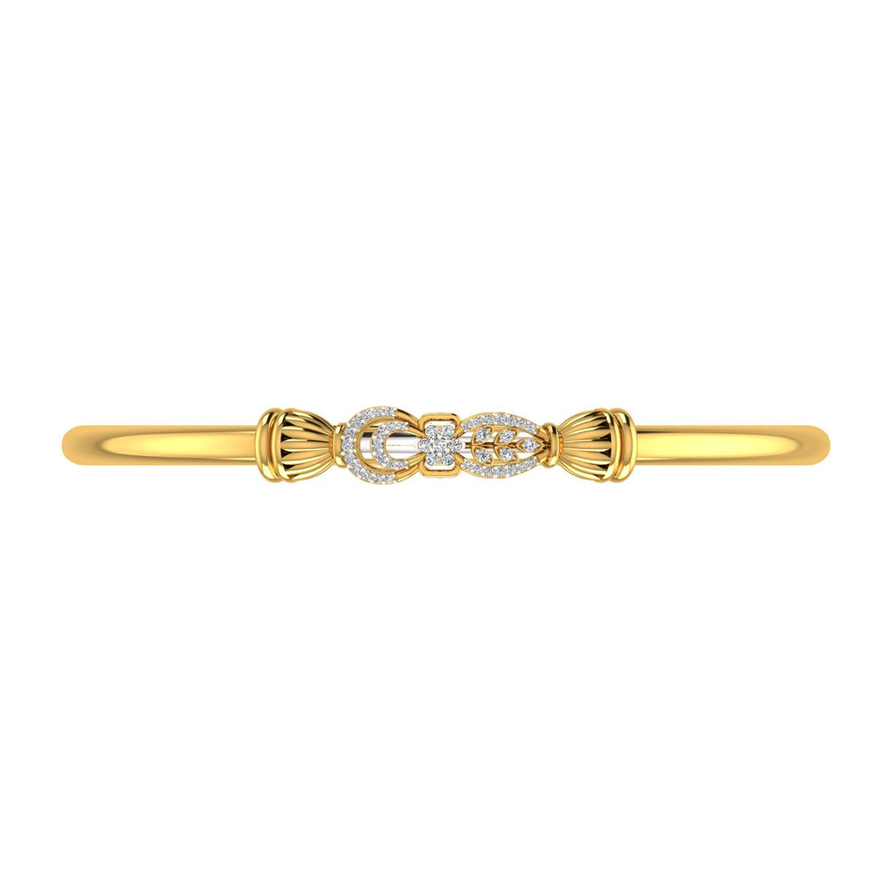 Floral Infinity Diamond Kada