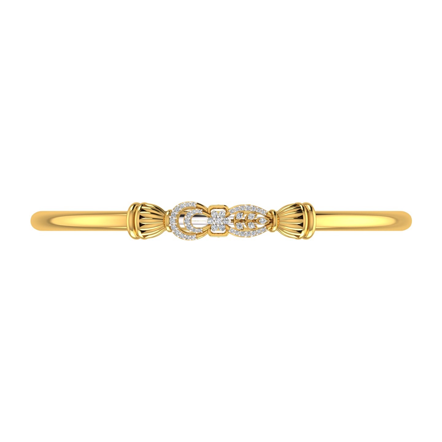Floral Infinity Diamond Kada